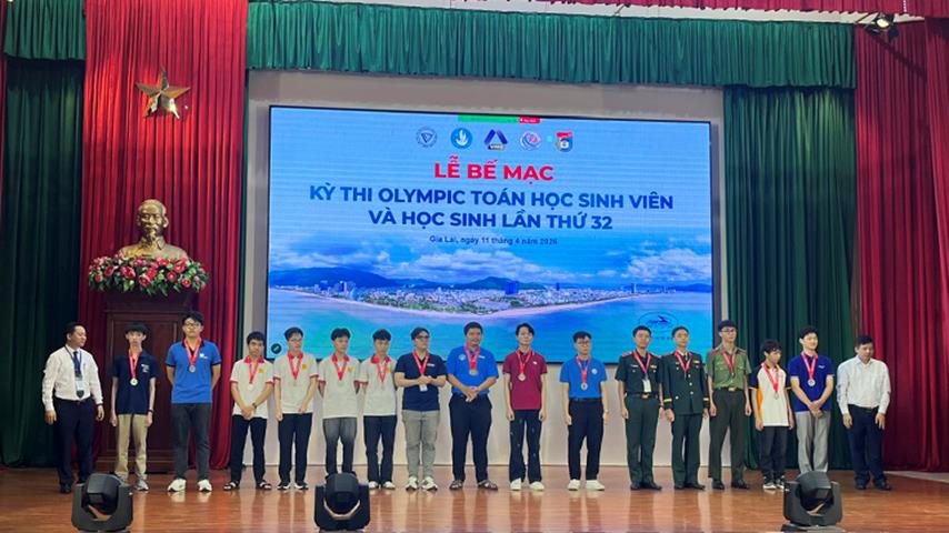 Sinh viên Trường Đại học Thủ Dầu Một giành huy chương tại Olympic Toán học Sinh viên toàn quốc 2026